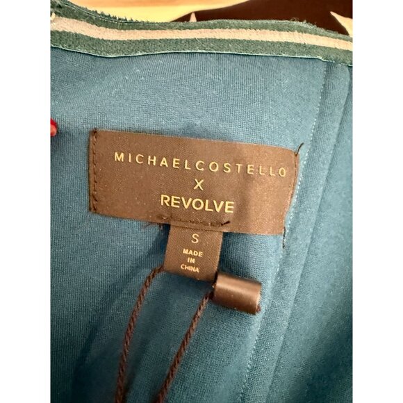 Michael Costello x REVOLVE Libra Mini Dress Turquoise NWT - Size S - Picture 6 of 8